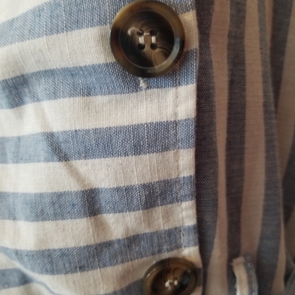 Striped Buttoned Sundress - Picture 6 of 6